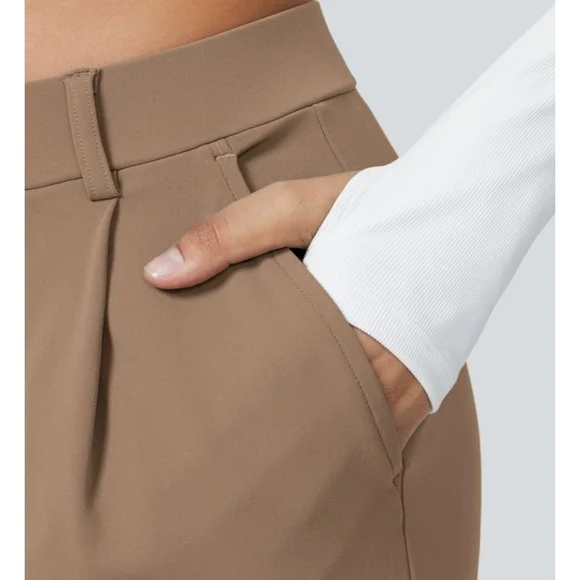 HALARA FLEX Women's Brown CASUAL Pants - Picture 2 of 3